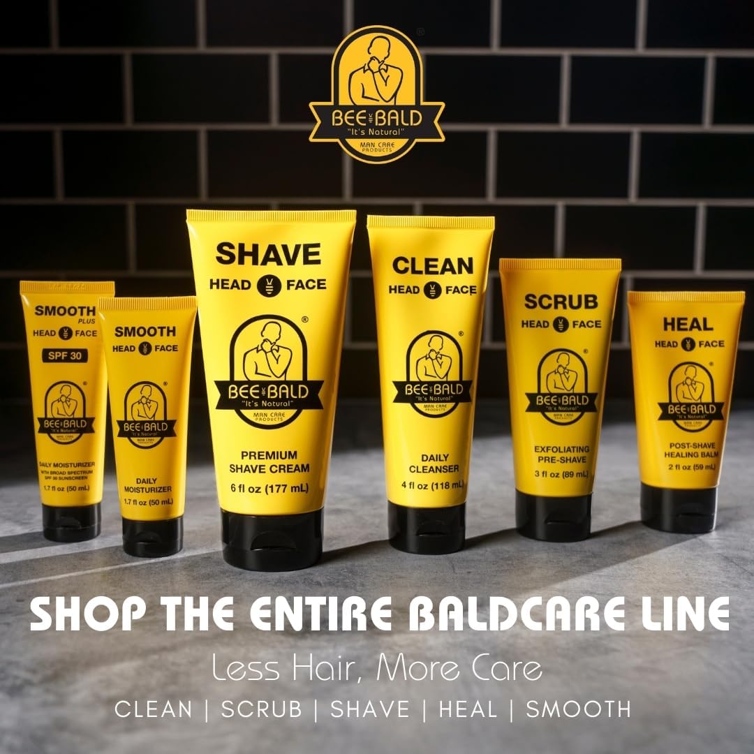 Bee Bald SMOOTH+ sunscreen ingredients close-up