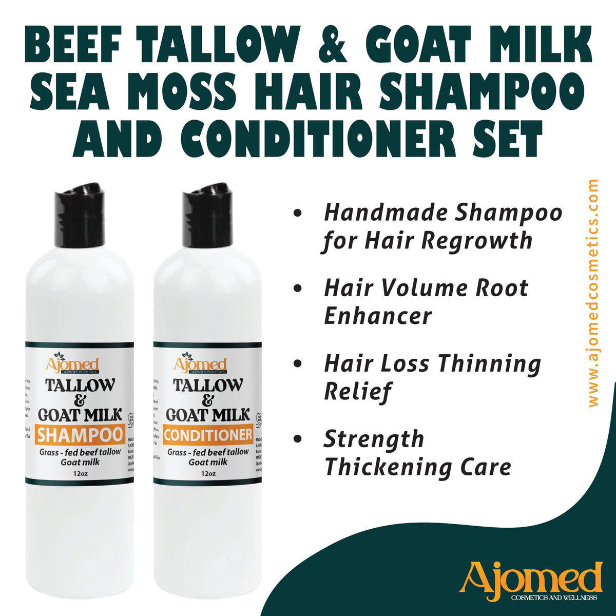 Beef Tallow Conditioner bottle with label