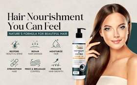 Beef Tallow & Goat Milk Leave-In Conditioner application on hair