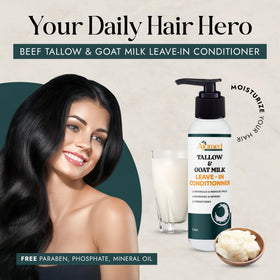 Beef Tallow & Goat Milk Leave-In Conditioner side view