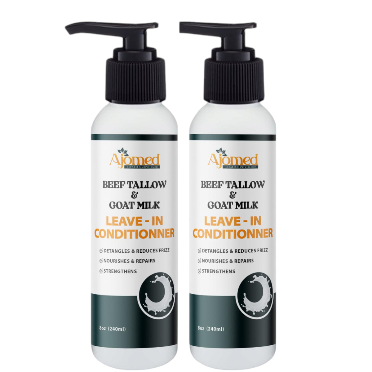 Beef Tallow & Goat Milk Leave-In Conditioner with rosemary leaves