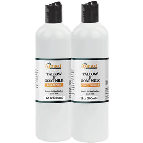 Beef Tallow & Goat Milk Shampoo bottle with label