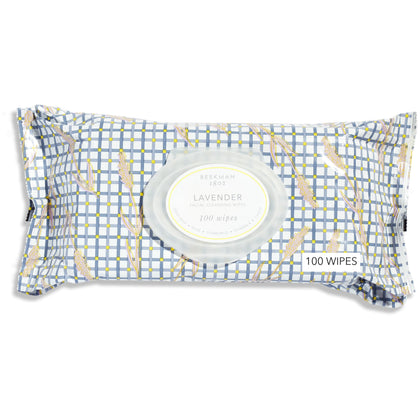 Beekman 1802 Goat Milk Face Wipes Lavender front view