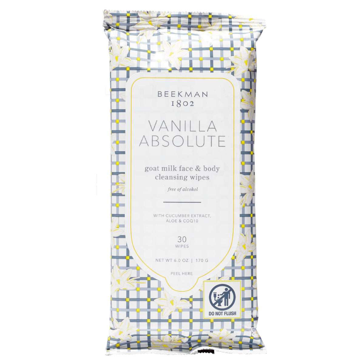 Beekman 1802 Goat Milk Face Wipes Vanilla Absolute front view