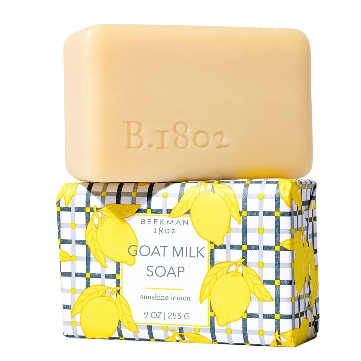 Beekman 1802 Goat Milk Soap Sunshine Lemon front view