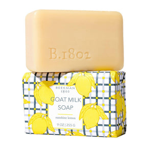 Beekman 1802 Goat Milk Soap Sunshine Lemon front view