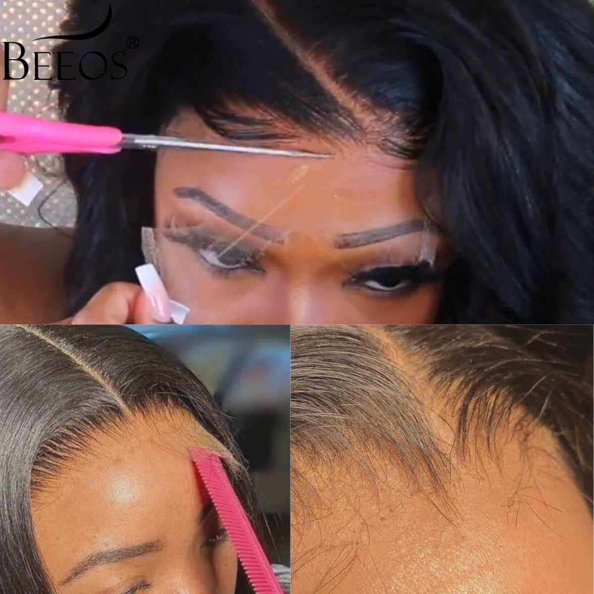 BEEOS 12 Inch Body Wave Lace Closure side view