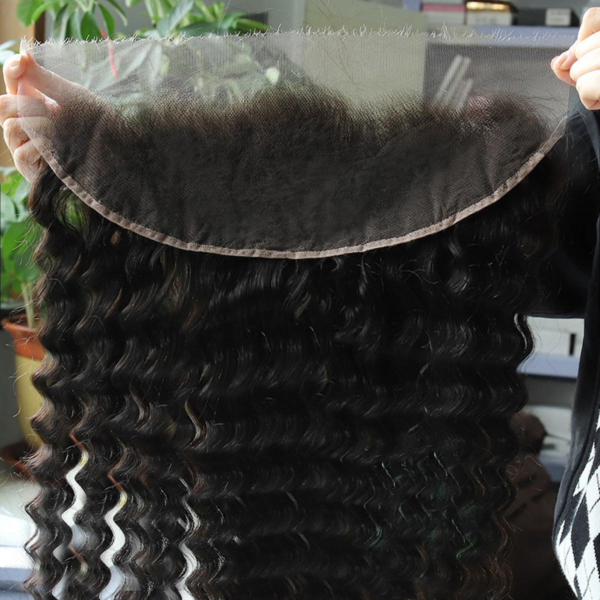 BEEOS 13x4 Deep Wave HD Lace Frontal 16 Inch front view