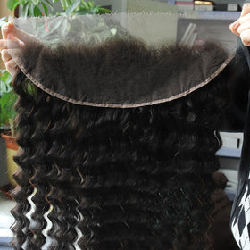 BEEOS 13x4 Deep Wave HD Lace Frontal 16 Inch front view