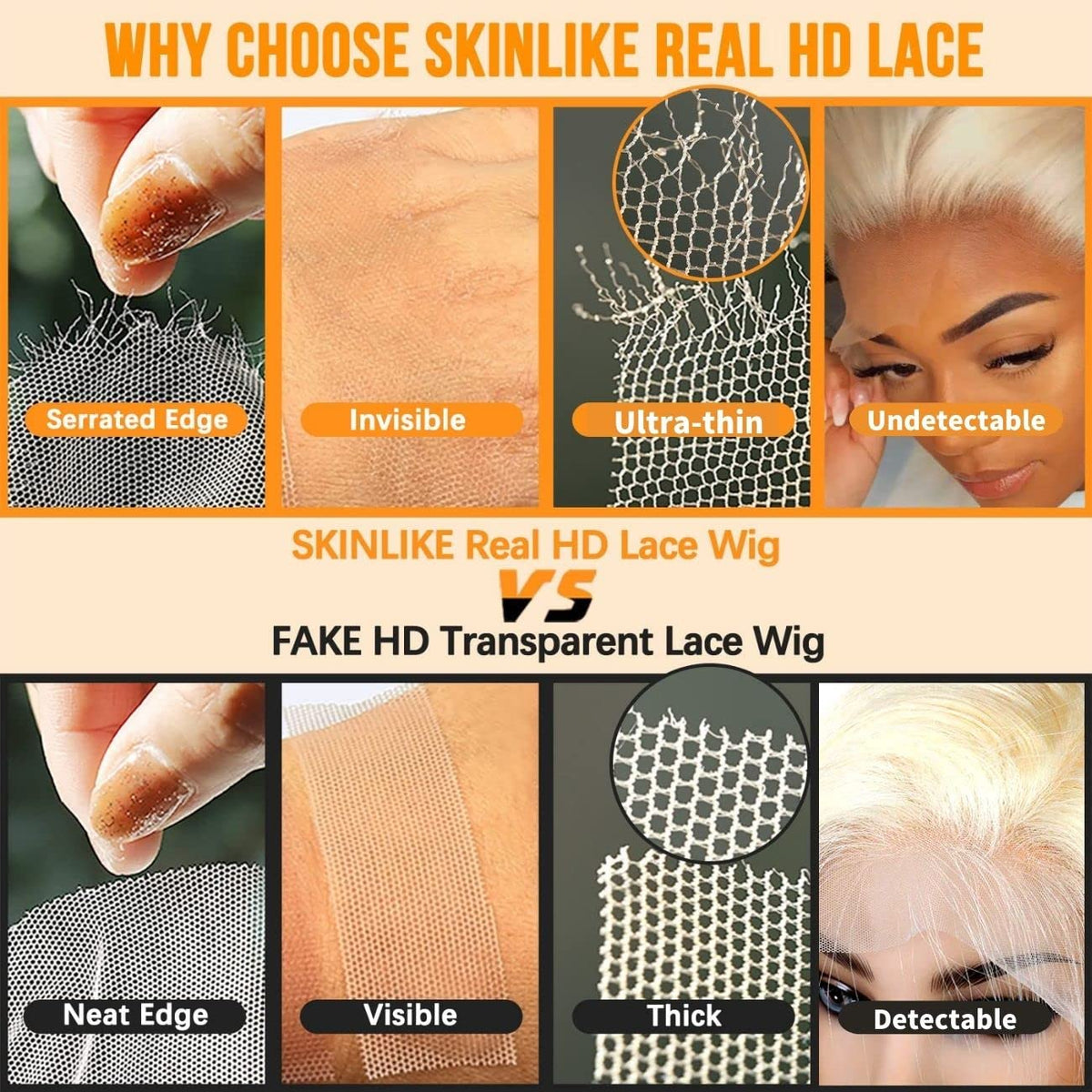 BEEOS 13x4 HD Lace Frontal packaging
