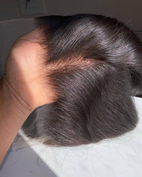 BEEOS 13x4 HD Lace Frontal Piece styled in a side part