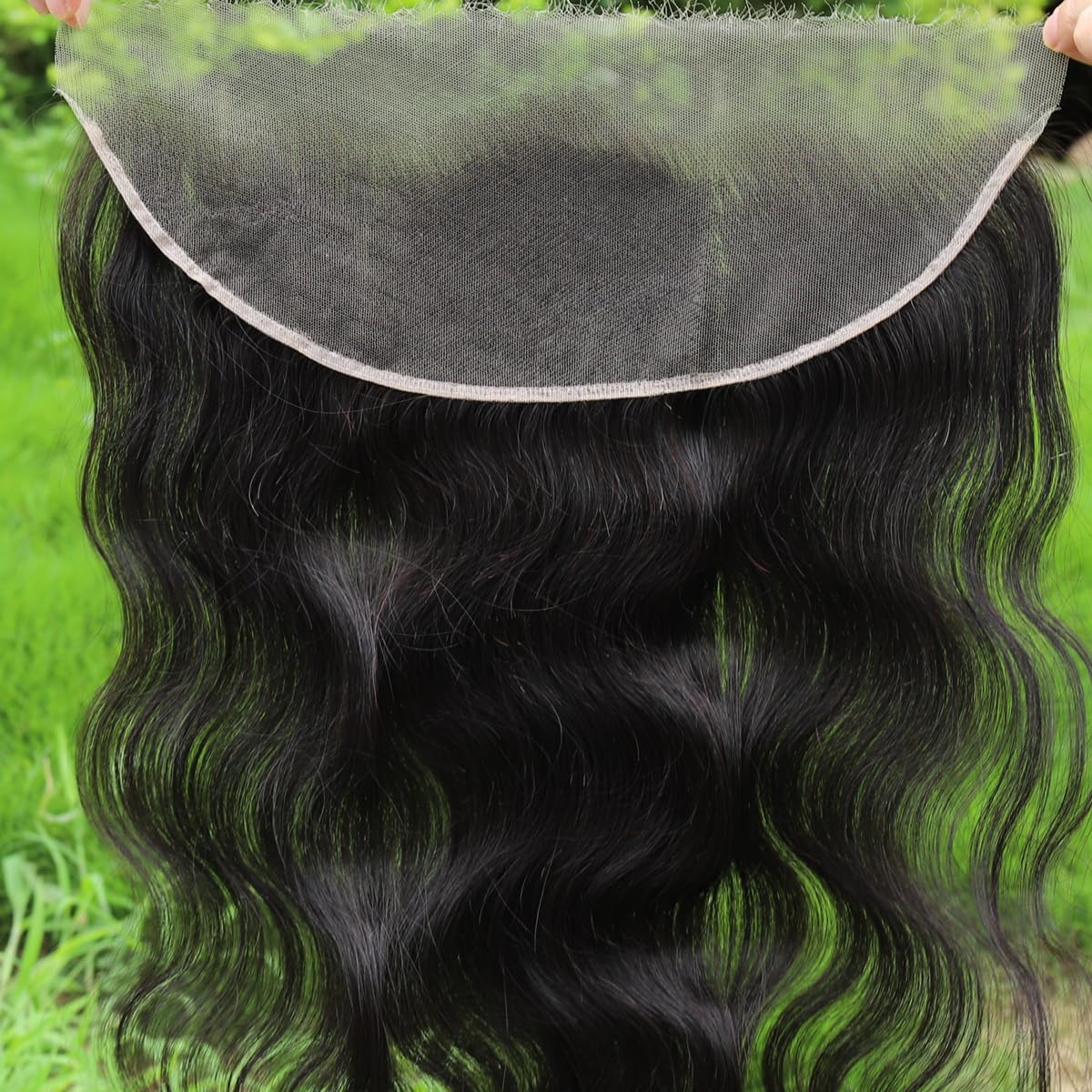 BEEOS 13x6 frontal lace piece showing ultra-thin lace