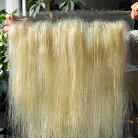 BEEOS 13x6 HD Lace Frontal #613 Blonde close-up of lace