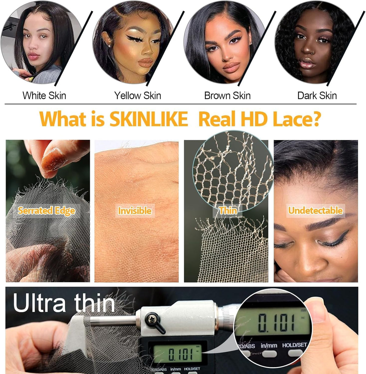 BEEOS 13x6 HD Lace Frontal back view