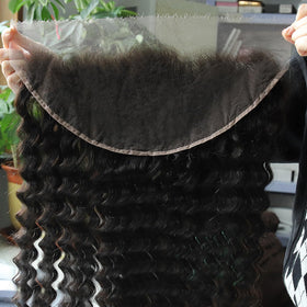 BEEOS 13x6 HD Lace Frontal Deep Wave 22 Inch front view