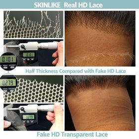 BEEOS 13x6 HD Lace Frontal displayed with styling options