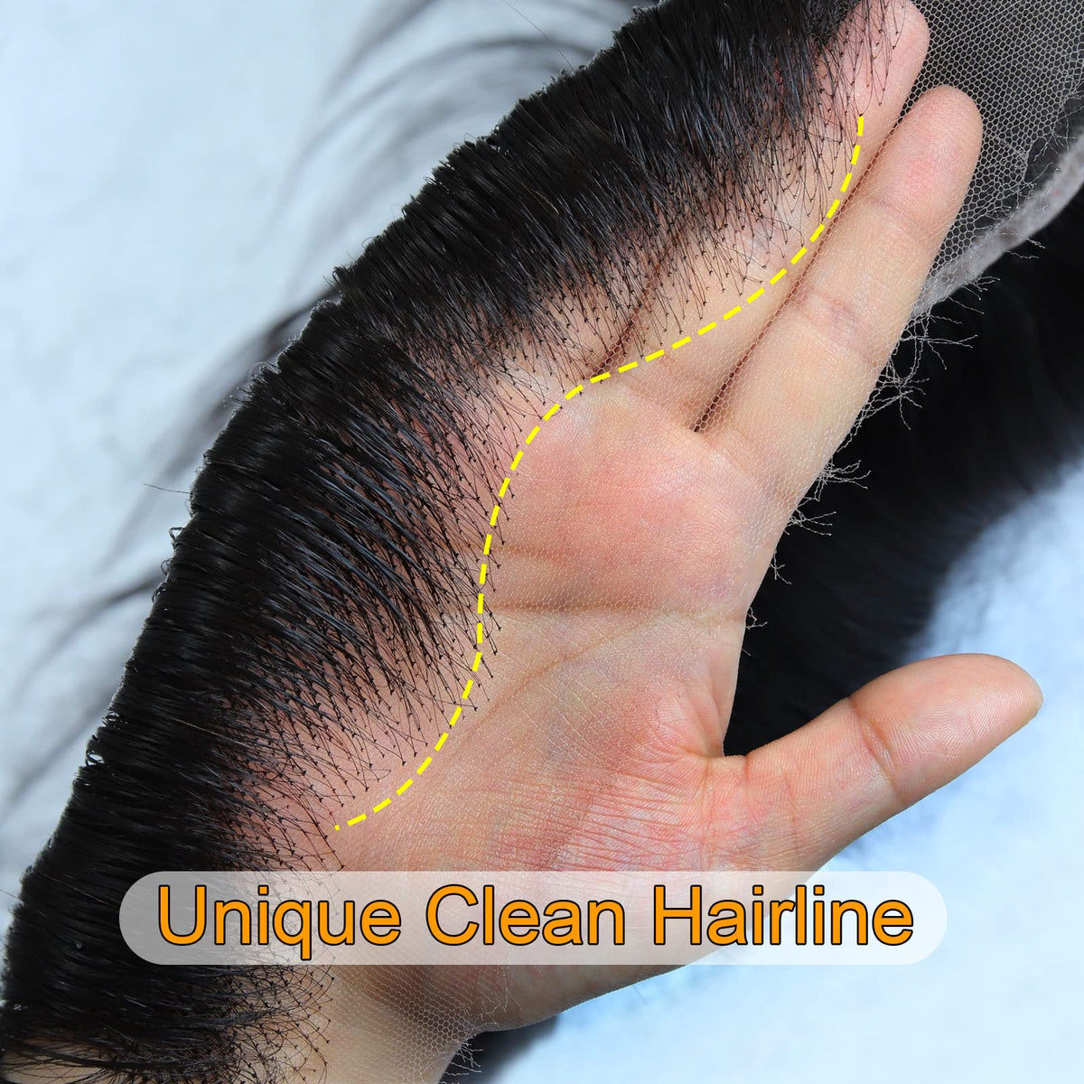 BEEOS 13x6 Lace Frontal 22 Inch back view highlighting lace texture