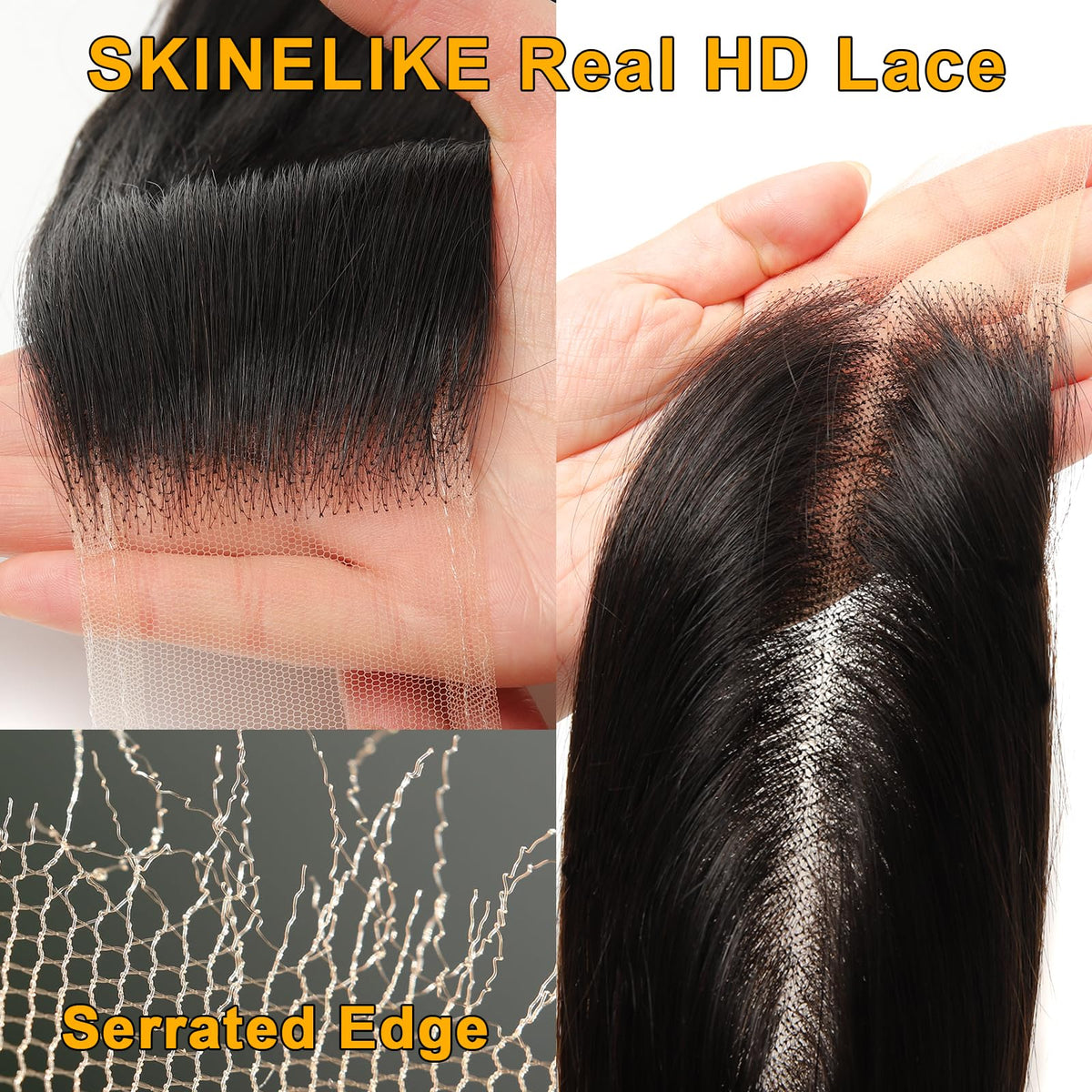 BEEOS 2x6 HD Lace Closure side view with baby hair