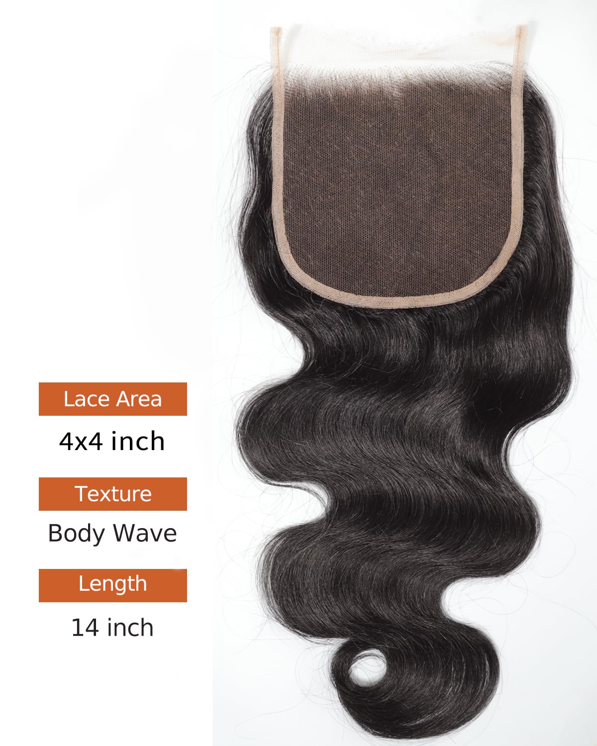 BEEOS 4x4 HD Lace Closure side view