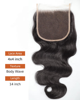 BEEOS 4x4 HD Lace Closure side view