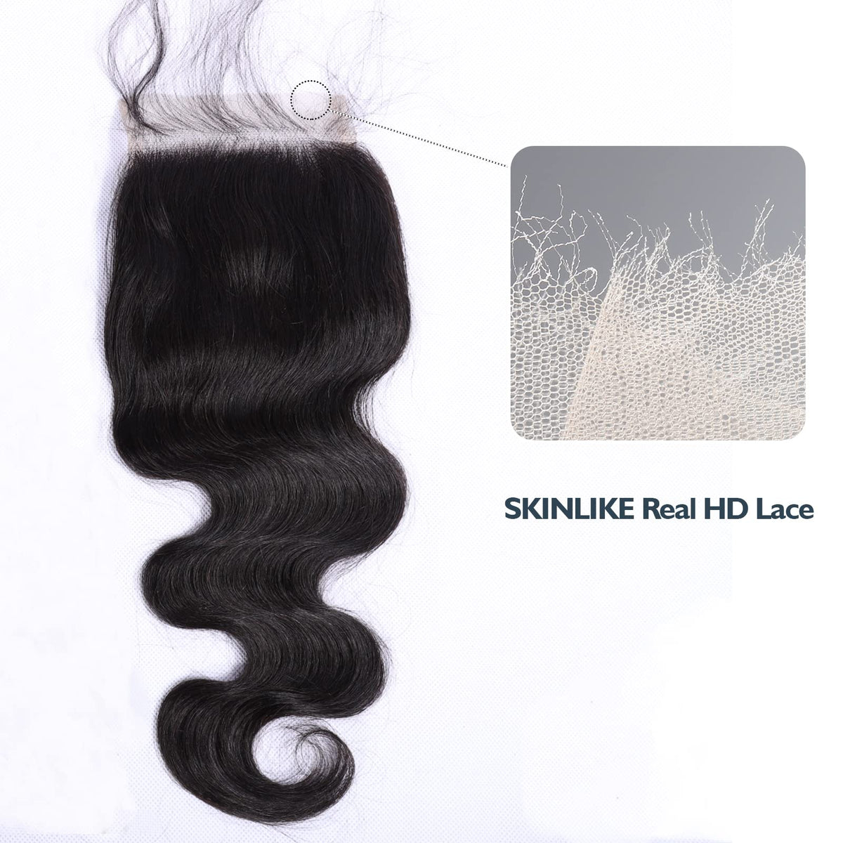 BEEOS 5x5 HD Lace Closure natural black colour