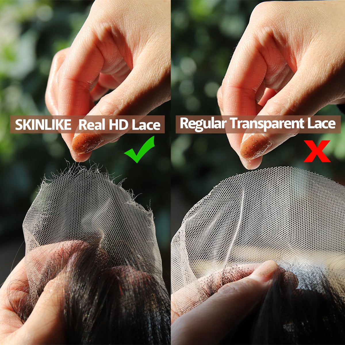 BEEOS 5x5 HD Lace Closure Piece in packaging
