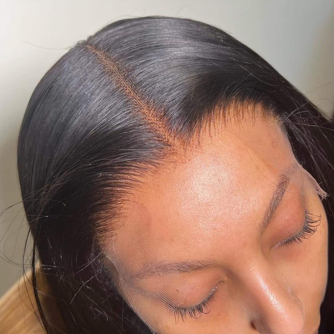 BEEOS 5x5 Real HD Lace Closure front view with body wave texture