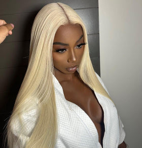 BEEOS 6x6 HD Lace Closure #613 Blonde texture detail
