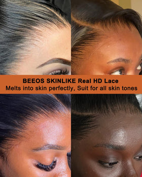 BEEOS 6x6 HD Lace Closure natural black colour