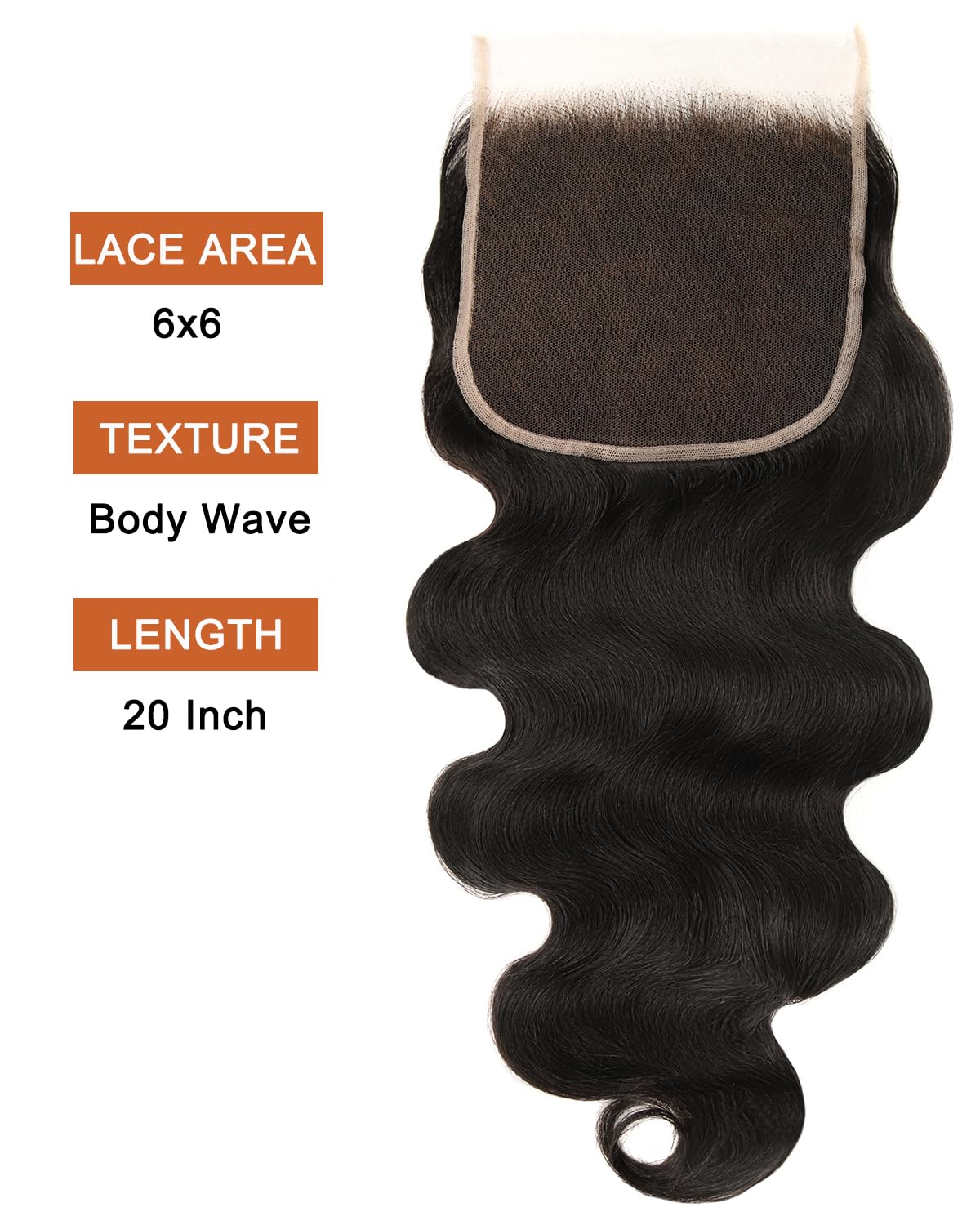 BEEOS 6x6 HD Lace Closure styling options