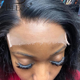 BEEOS Body Wave HD lace closure piece showing natural hairline