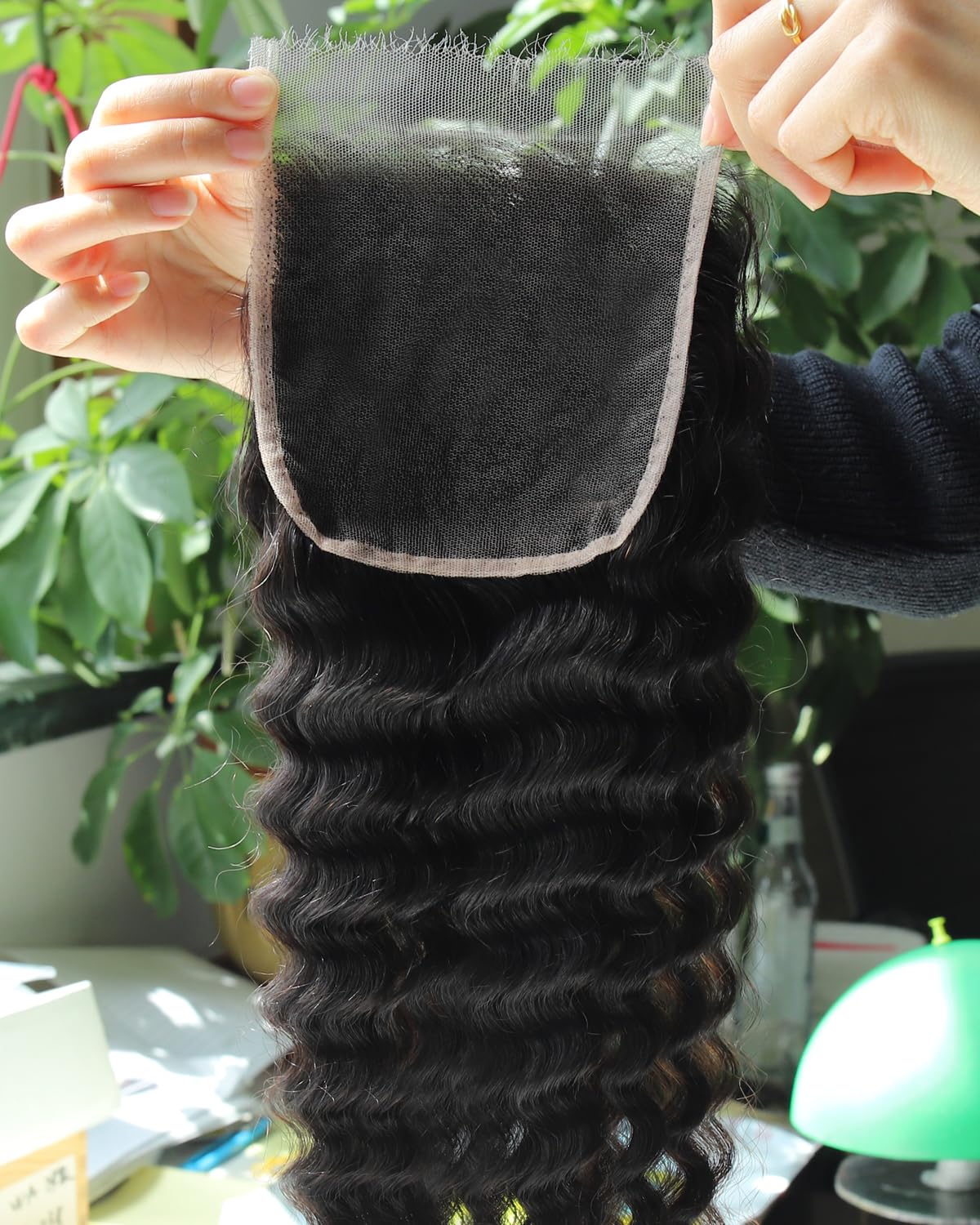 BEEOS Deep Wave 5x5 HD Lace Closure front view