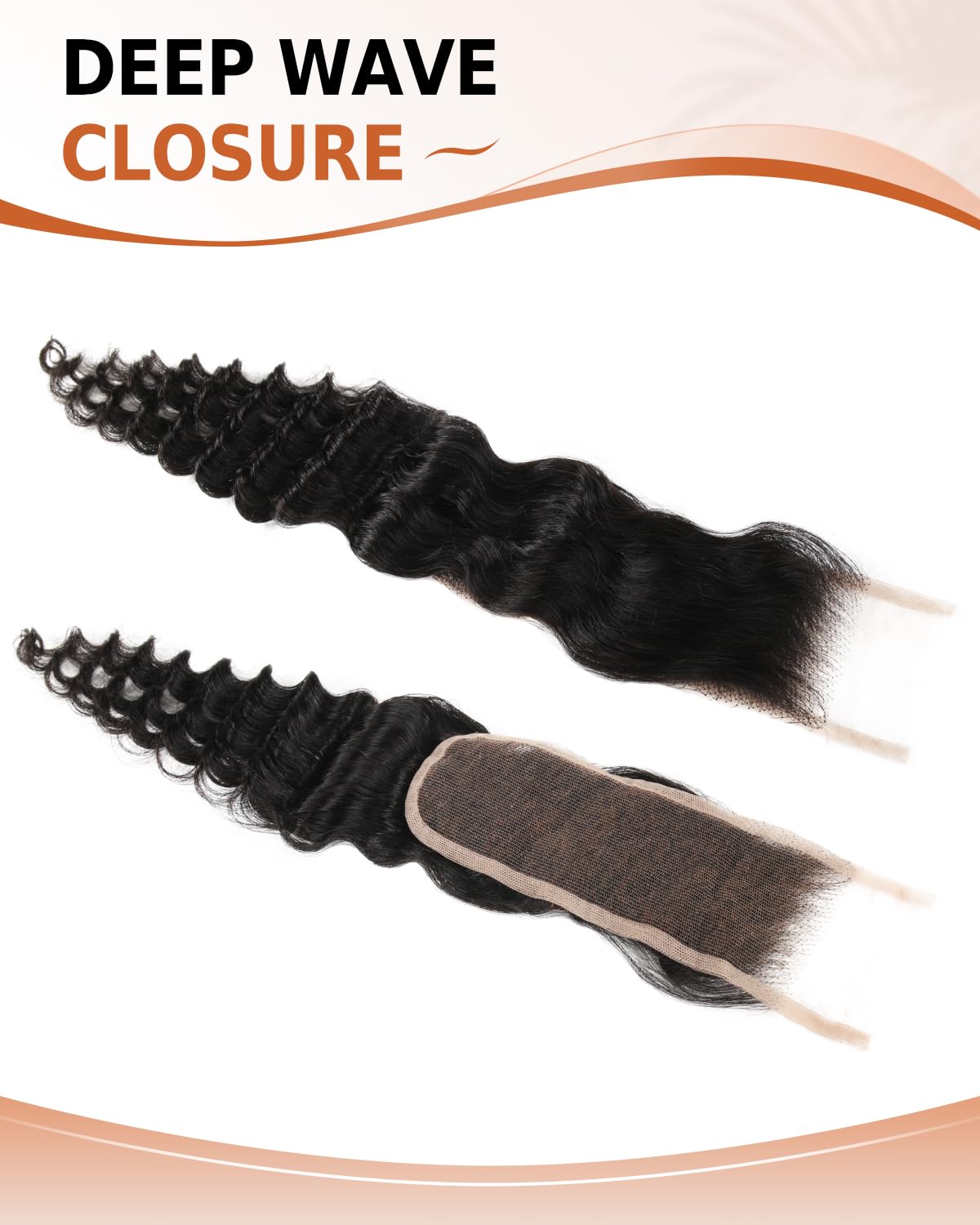 BEEOS Deep Wave lace closure with 6 inch deep part