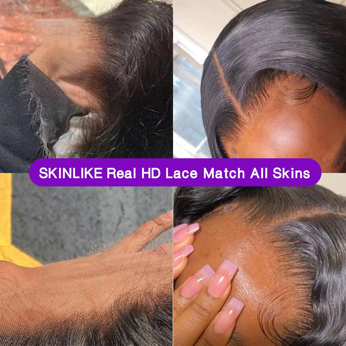 BEEOS Deep Wave Lace Closure with natural hairline