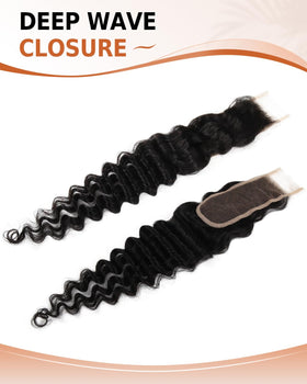 BEEOS HD Lace Closure 2x6 Deep Wave side view
