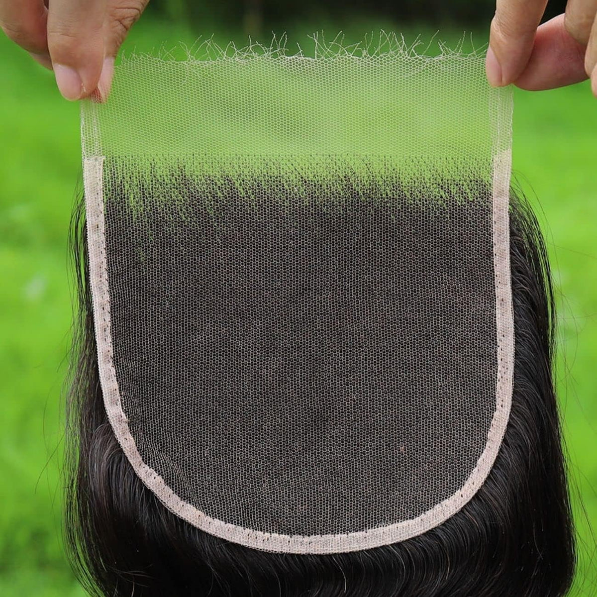 BEEOS HD Lace Closure 6x6 front view with natural hairline