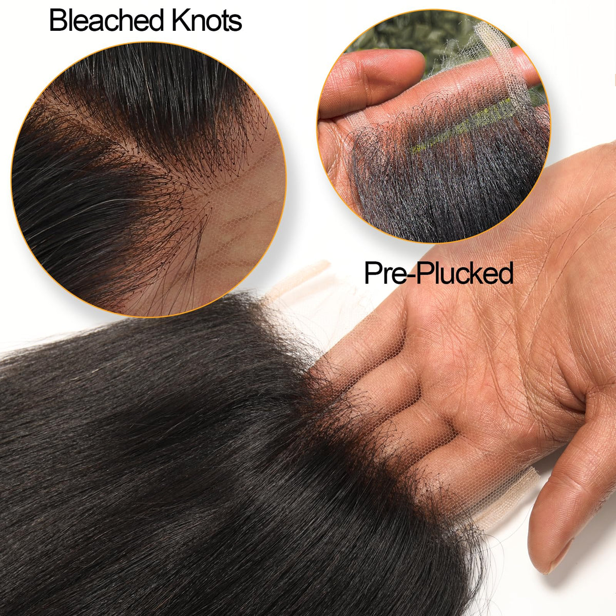 BEEOS HD Lace Closure 6x6 packaging and features