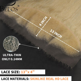 BEEOS HD Lace Frontal 613 Blonde styled hair
