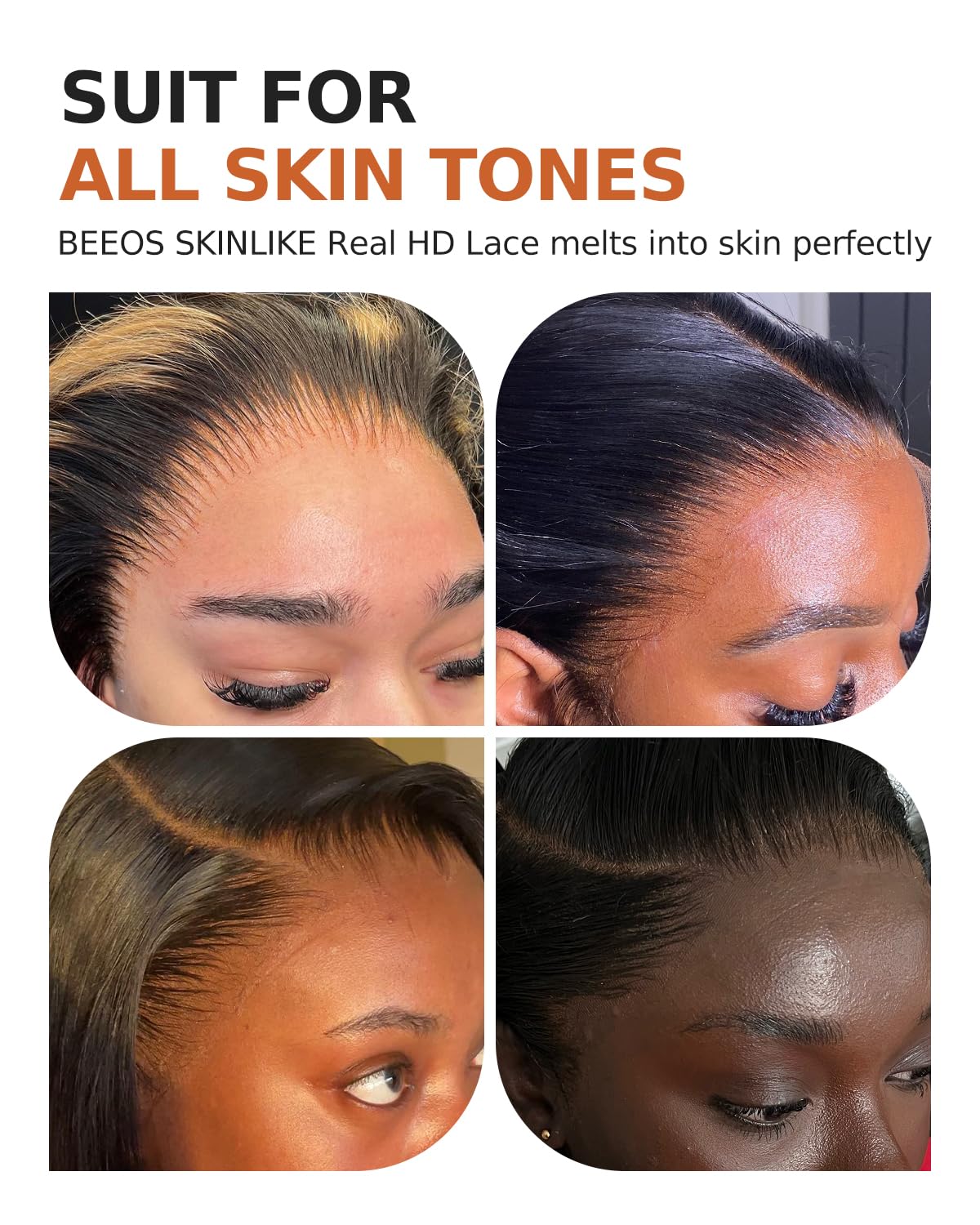 BEEOS HD Lace Frontal Piece styled with curls