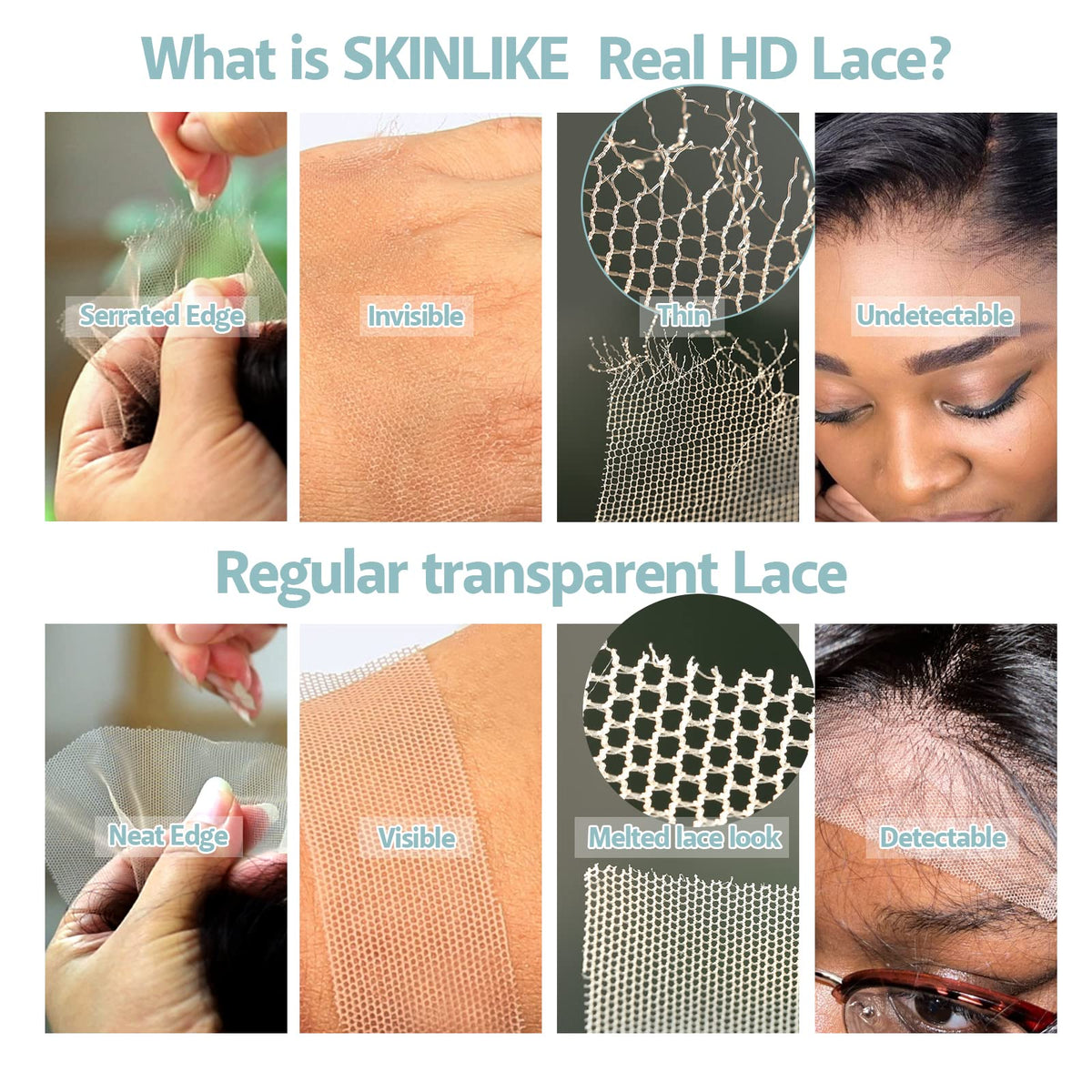 BEEOS Lace Closure displayed with styling tools
