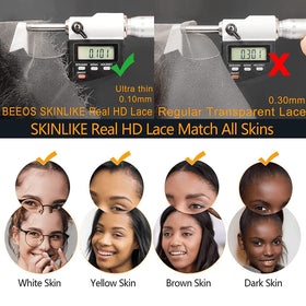 BEEOS Skinlike HD Lace Frontal 22 Inch packaging