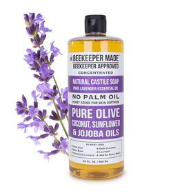 Beessential Natural Castile Soap 32 fl oz Lavender front view