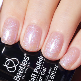 Beetles 15ML Purple Jelly Gel Nail Polish front view