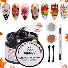 beetles 3D Gel Nail Art 30g clear builder gel front view