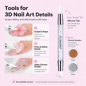 beetles 3D Gel Nail Art showing various nail designs