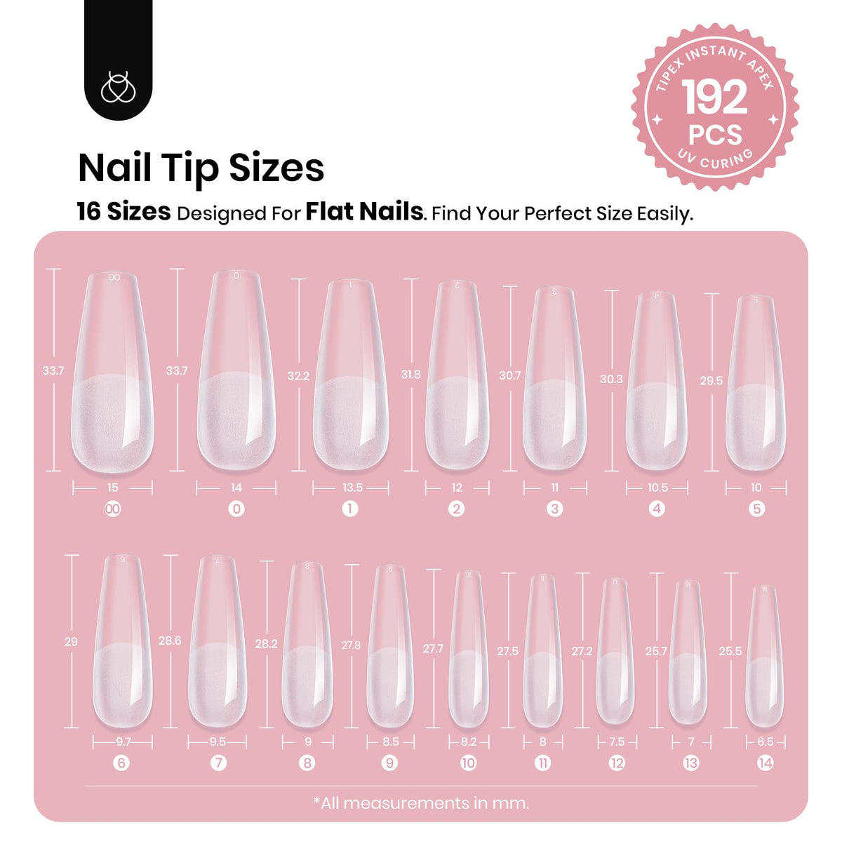 beetles Apex Nail Tips close-up of structured apex design