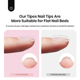 beetles Apex Nail Tips displayed with gel glue and curing lamp