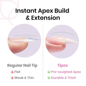 beetles Apex Nail Tips showing various sizes and shapes