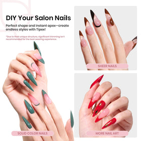 beetles Apex Nail Tips showing various sizes from 00 to 14