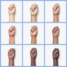 beetles Baby Blue Gel Nail Polish 15ML on nails